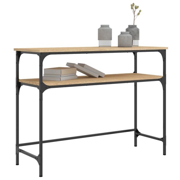 vidaXL Τραπέζι Κονσόλα Sonoma Δρυς 100x35,5x75 εκ. Επεξεργασμένο Ξύλο