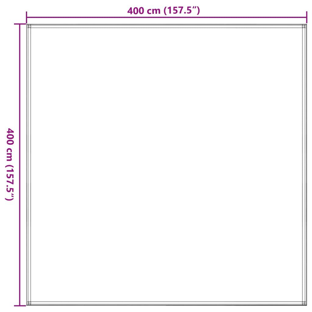 vidaXL Χαλί Σκηνής Ανθρακί 400 x 400 εκ.