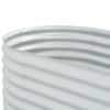 vidaXL Ζαρντινιέρα Υπερυψωμένη Ασημί 240x80x81 εκ. Γαλβανισμ. Χάλυβας