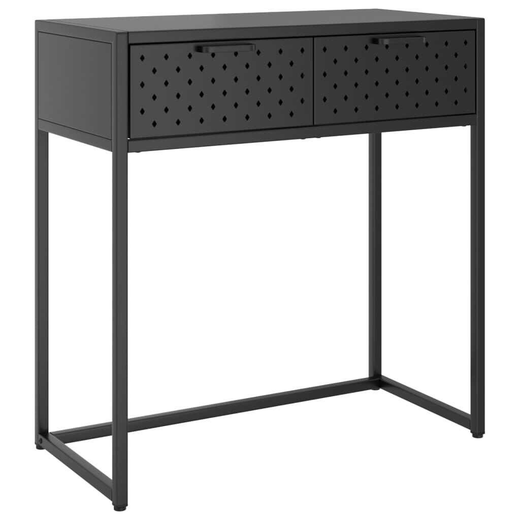 vidaXL Τραπέζι Κονσόλα Ανθρακί 75 x 35 x 75 εκ. από Ατσάλι