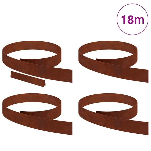 vidaXL &Pi;&epsilon;&rho;ί&gamma;&rho;&alpha;&mu;&mu;&alpha; &gamma;&kappa;&alpha;&zeta;ό&nu; 4 pcs &Sigma;&kappa; rusty 450 x 0.05 x 15 &epsilon;&kappa;