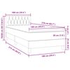 vidaXL &Kappa;&rho;&epsilon;&beta;ά&tau;&iota; Boxspring &mu;&epsilon; &Sigma;&tau;&rho;ώ&mu;&alpha; &Sigma;&kappa;&omicron;ύ&rho;&omicron; &Pi;&rho;ά&sigma;&iota;&nu;&omicron; 100x210&epsilon;&kappa;. &Beta;&epsilon;&lambda;&omicron;ύ&delta;&iota;&nu;&omicron;