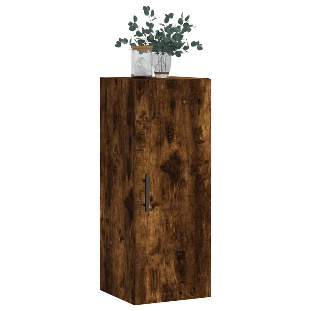 vidaXL Ντουλάπι Τοίχου Καπνιστή Δρυς 34,5 x 34 x 90 εκ.