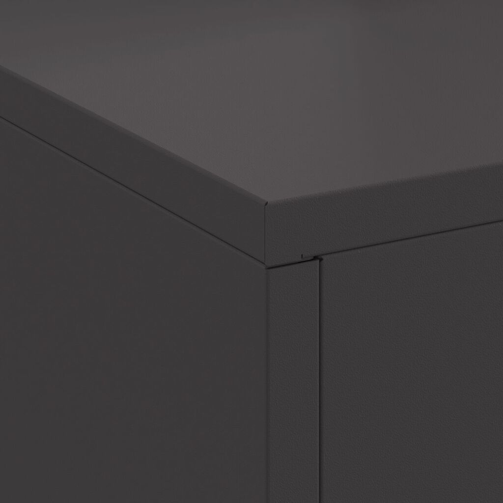 vidaXL Φούρνος με Καμινάδα Μαύρος 60x40x96 εκ Ατσάλι