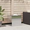 vidaXL Κουτί αποθήκευσης εξωτερικών χώρων Ασημί 55 x 50.5 x 50 εκ.