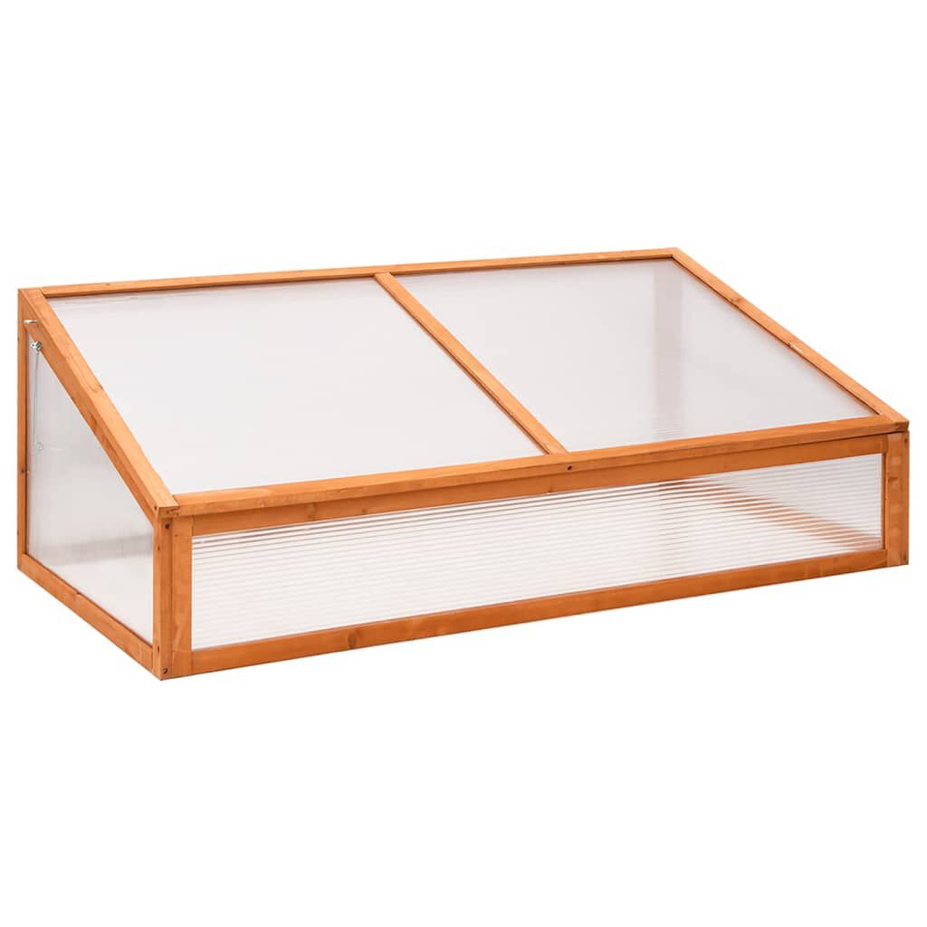 vidaXL Θερμοκήπιο Πορτοκαλί 110 x 58,5 x 39 εκ. από Ξύλο Ελάτης