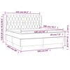 vidaXL &Kappa;&rho;&epsilon;&beta;ά&tau;&iota; Boxspring &mu;&epsilon; &Sigma;&tau;&rho;ώ&mu;&alpha; &Sigma;&kappa;&omicron;ύ&rho;&omicron; &Pi;&rho;ά&sigma;&iota;&nu;&omicron; 160x200&epsilon;&kappa;. &Beta;&epsilon;&lambda;&omicron;ύ&delta;&iota;&nu;&omicron;