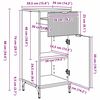 vidaXL Ντουλάπι Μπάνιου Καφέ δρυς 39.5 x 36 x 88 εκ Επεξεργασμένο ξύλο