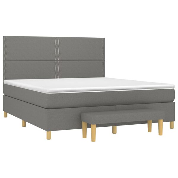 vidaXL &Kappa;&rho;&epsilon;&beta;ά&tau;&iota; Boxspring &mu;&epsilon; &Sigma;&tau;&rho;ώ&mu;&alpha; &Sigma;&kappa;&omicron;ύ&rho;&omicron; &Gamma;&kappa;&rho;&iota; 180x200 &epsilon;&kappa; &Upsilon;&phi;&alpha;&sigma;&mu;ά&tau;&iota;&nu;