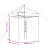 vidaXL Τέντα Εκδηλώσεων Πτυσσόμενη Pop-Up Καφέ 200x200x306 εκ.