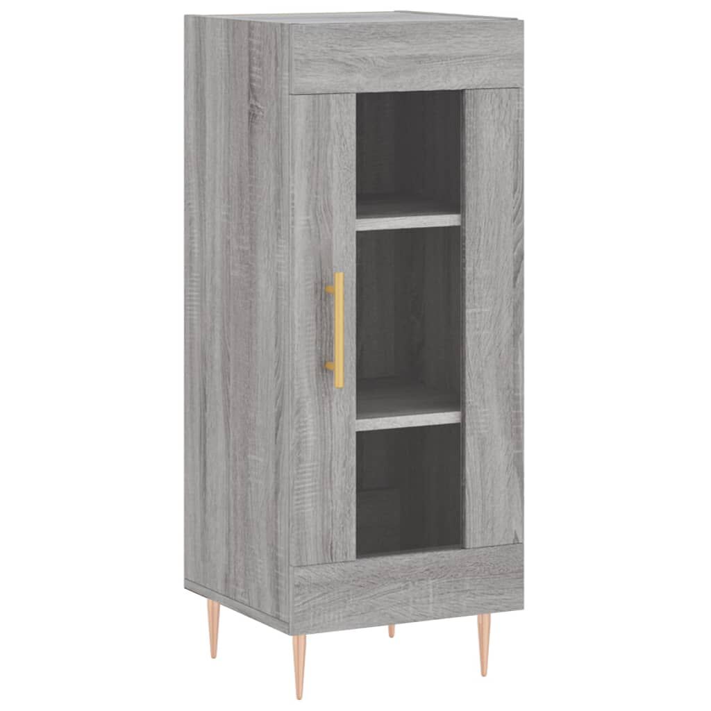 vidaXL Μπουφές Sonoma Γκρι 34,5 x 34 x 180 εκ. από Επεξεργασμένο Ξύλο