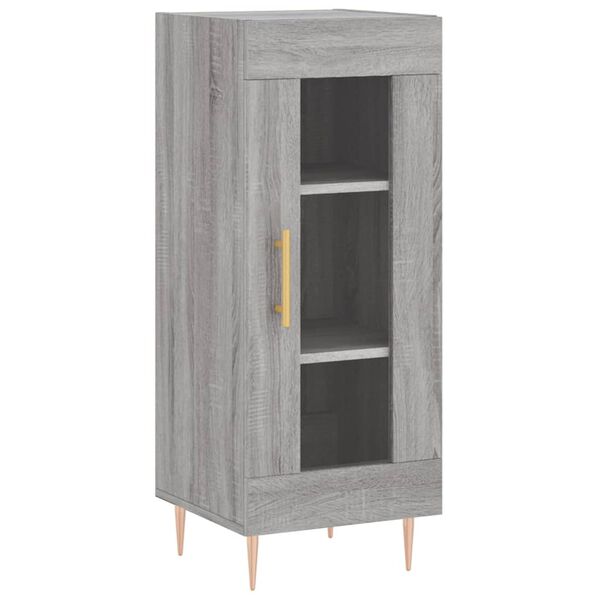 vidaXL Μπουφές Sonoma Γκρι 34,5 x 34 x 180 εκ. από Επεξεργασμένο Ξύλο