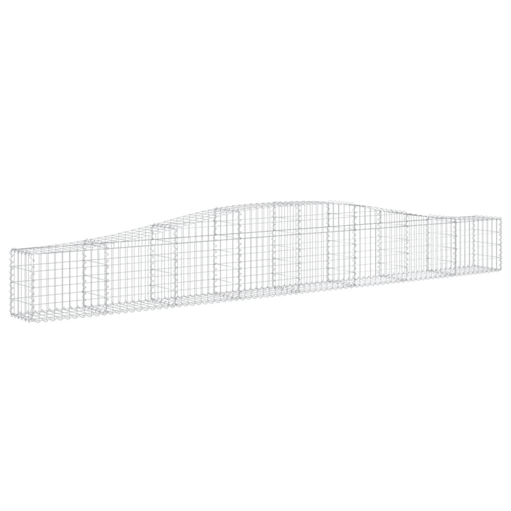 vidaXL Συρματοκιβώτιο Τοξωτό 400x30x40/60εκ. από Γαλβανισμένο Χάλυβα