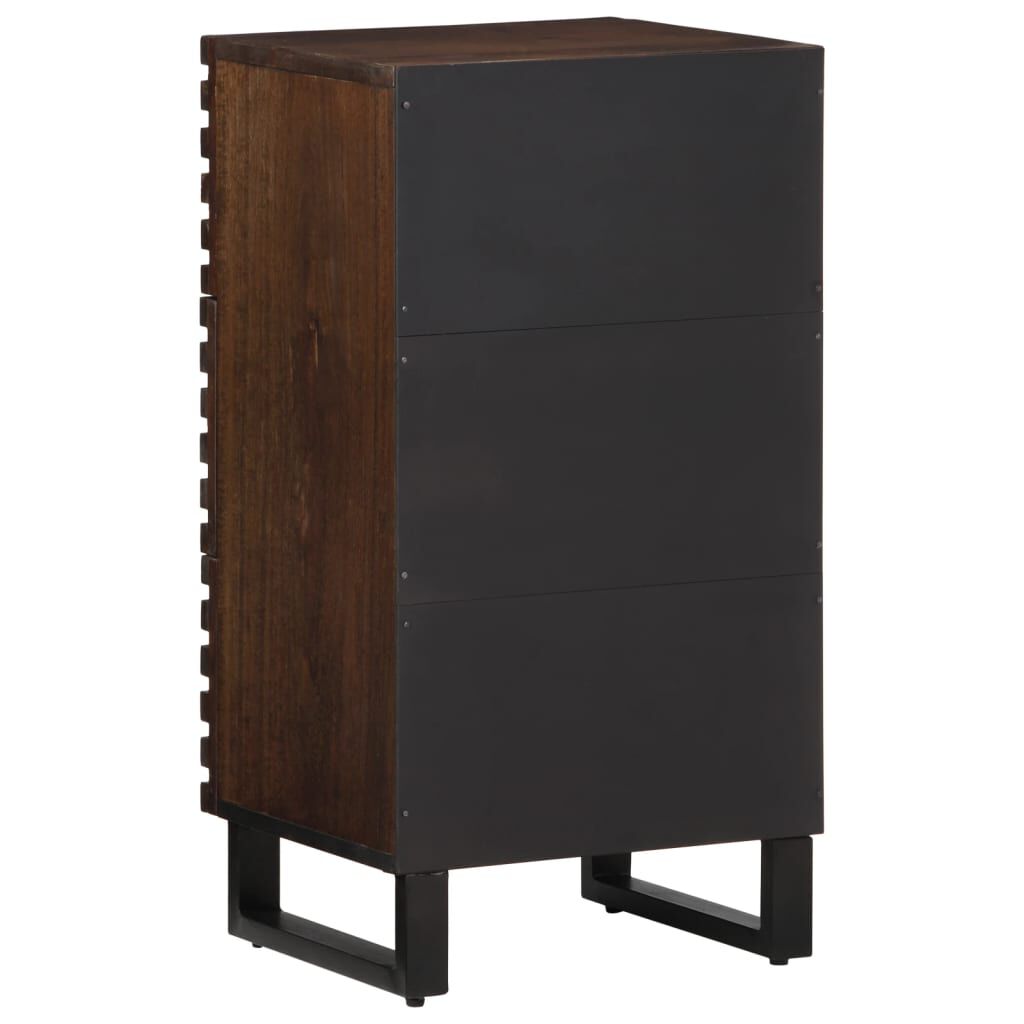 vidaXL Ντουλάπι Καφέ 40x34x75 εκ. από Μασίφ Ξύλο Μάνγκο
