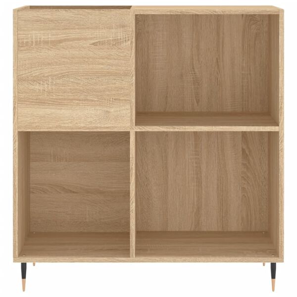 vidaXL Δισκοθήκη Sonoma Δρυς 84,5 x 38 x 89 εκ. από Επεξεργασμένο Ξύλο