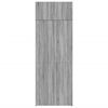 vidaXL Ραφιέρα με Ντουλάπια Γκρι Sonoma 80x42,5x225εκ Επεξ. Ξύλο