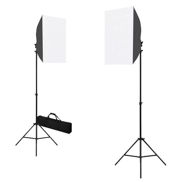 vidaXL Κιτ Φωτισμού Φωτογραφικού Στούντιο με Softbox και Φόντα