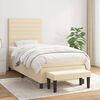 vidaXL &Kappa;&rho;&epsilon;&beta;ά&tau;&iota; Boxspring &mu;&epsilon; &Sigma;&tau;&rho;ώ&mu;&alpha; &Kappa;&rho;&epsilon;&mu; 80 x 200 &epsilon;&kappa;. &Upsilon;&phi;&alpha;&sigma;&mu;ά&tau;&iota;&nu;&omicron;