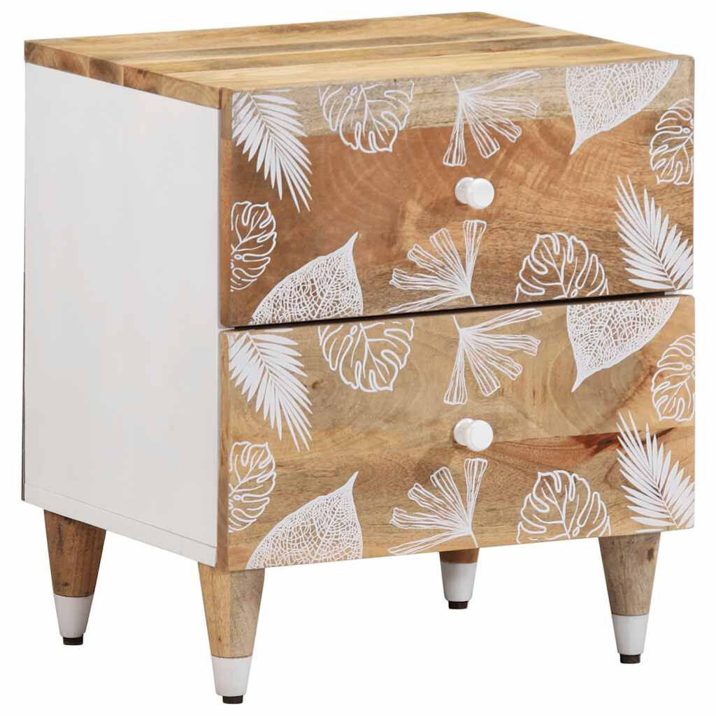 vidaXL Κομοδίνο 40x33,5x46 cm μασίφ ξύλο Mango