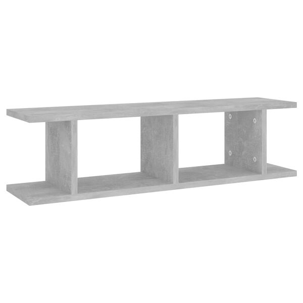 vidaXL Ραφιέρες Τοίχου 2 τεμ. Γκρι Σκυρ. 75x18x20 εκ. Επεξεργ. Ξύλο