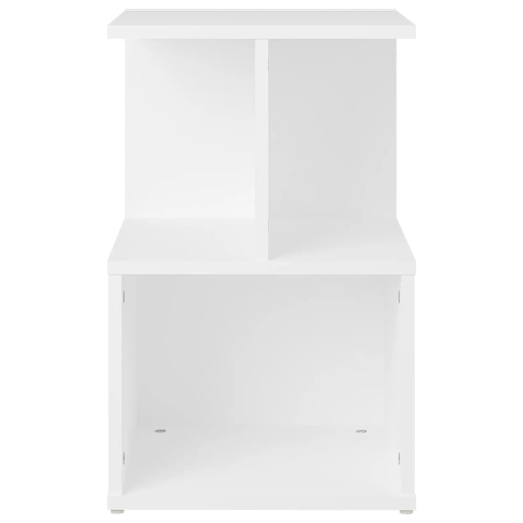 vidaXL Κομοδίνα 2 τεμ. Λευκά 35 x 35 x 55 εκ. από Επεξ. Ξύλο