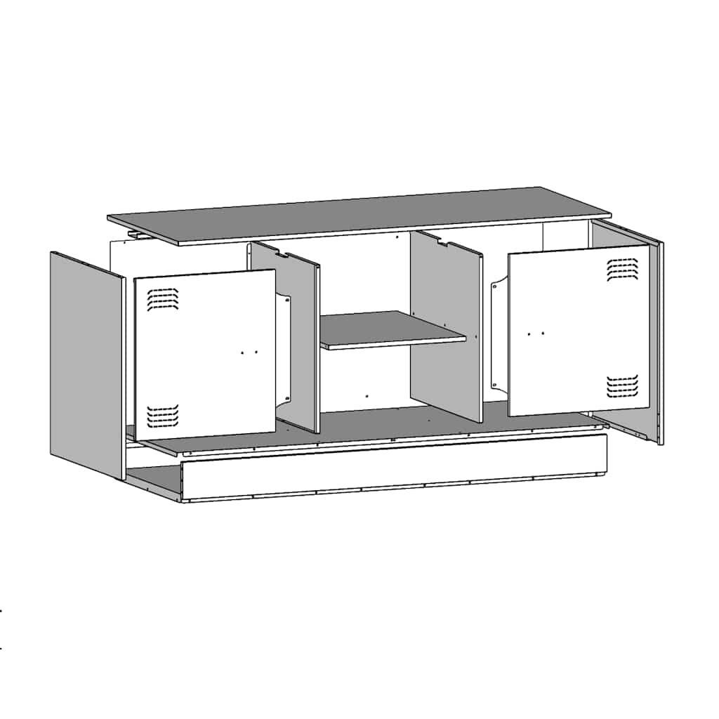 vidaXL Έπιπλο Τηλεόρασης Ροζ 99x39x44 εκ. από Ατσάλι