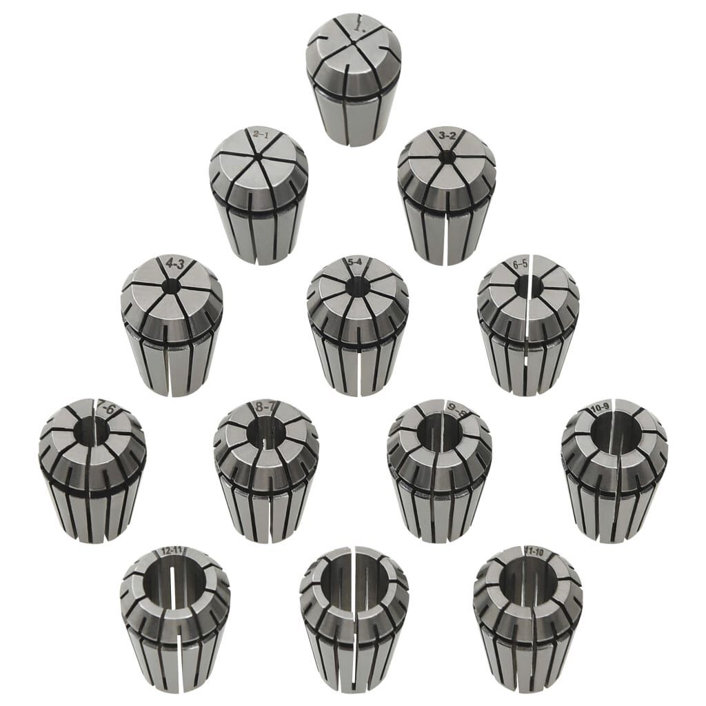 vidaXL Τσιμπίδια Collet Φρέζας Σετ 13 τεμ. ER20