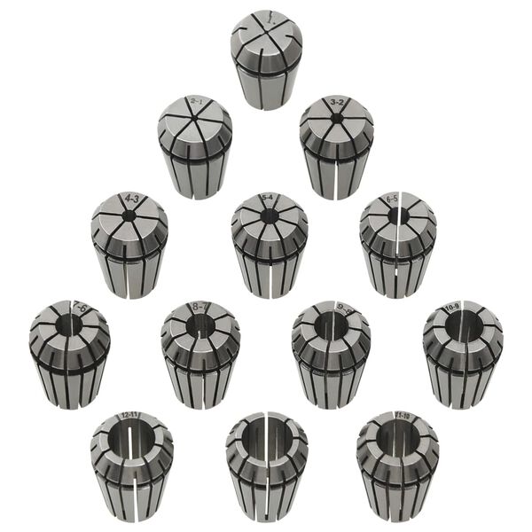 vidaXL Τσιμπίδια Collet Φρέζας Σετ 13 τεμ. ER20