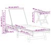 vidaXL Ξαπλώστρα 3 pcs Καφέ 40 x 40 x 40εκ Μασίφ ξύλο ακακίας