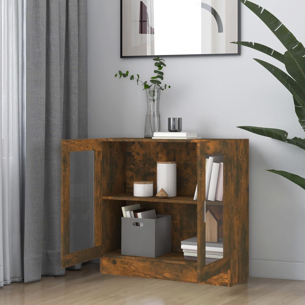 vidaXL Βιτρίνα Καπνιστή Δρυς 82,5x30,5x80 εκ. από Επεξεργασμένο Ξύλο