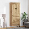 vidaXL Highboard &mu;&epsilon; &sigma;&upsilon;&rho;&tau;ά&rho;&iota; 2 pcs Artisan Oak &Epsilon;&pi;&epsilon;&xi;&epsilon;&rho;&gamma;&alpha;&sigma;&mu;έ&nu;&omicron; &xi;ύ&lambda;&omicron;