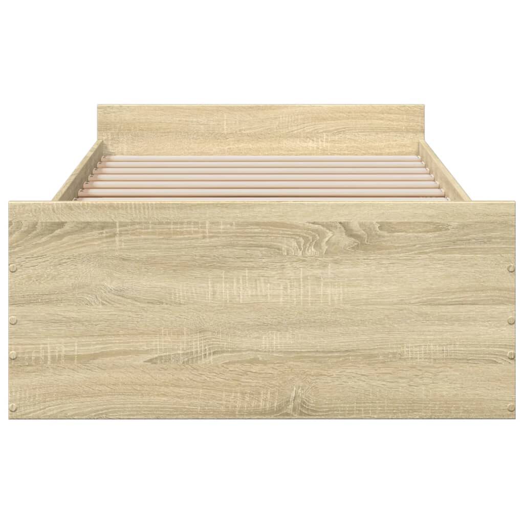 vidaXL Πλαίσιο Κρεβατιού με συρτάρια Sonoma Δρυς 100x200εκ. Επεξ. Ξύλο
