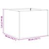 vidaXL Ζαρντινιέρα Μαύρη 40x40x30 εκ. από Χάλυβα