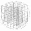 vidaXL Συρματοκιβώτιο-Γλάστρα Υπερυψωμένη 50x50x50 εκ. Γαλβ. Χάλυβας