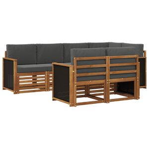 vidaXL &Sigma;&alpha;&lambda;&omicron;&nu;ά&kappa;&iota; &Gamma;&omega;&nu;&iota;&alpha;&kappa;&omicron;ύ &Kappa;&alpha;&nu;&alpha;&pi;έ &mu;&epsilon; &mu;&alpha;&xi;&iota;&lambda;ά&rho;&iota; 6 pcs &Phi;&upsilon;&sigma;&iota;&kappa;ό &kappa;&alpha;&iota; &Alpha;&nu;&theta;&rho;&alpha;&kappa;ί