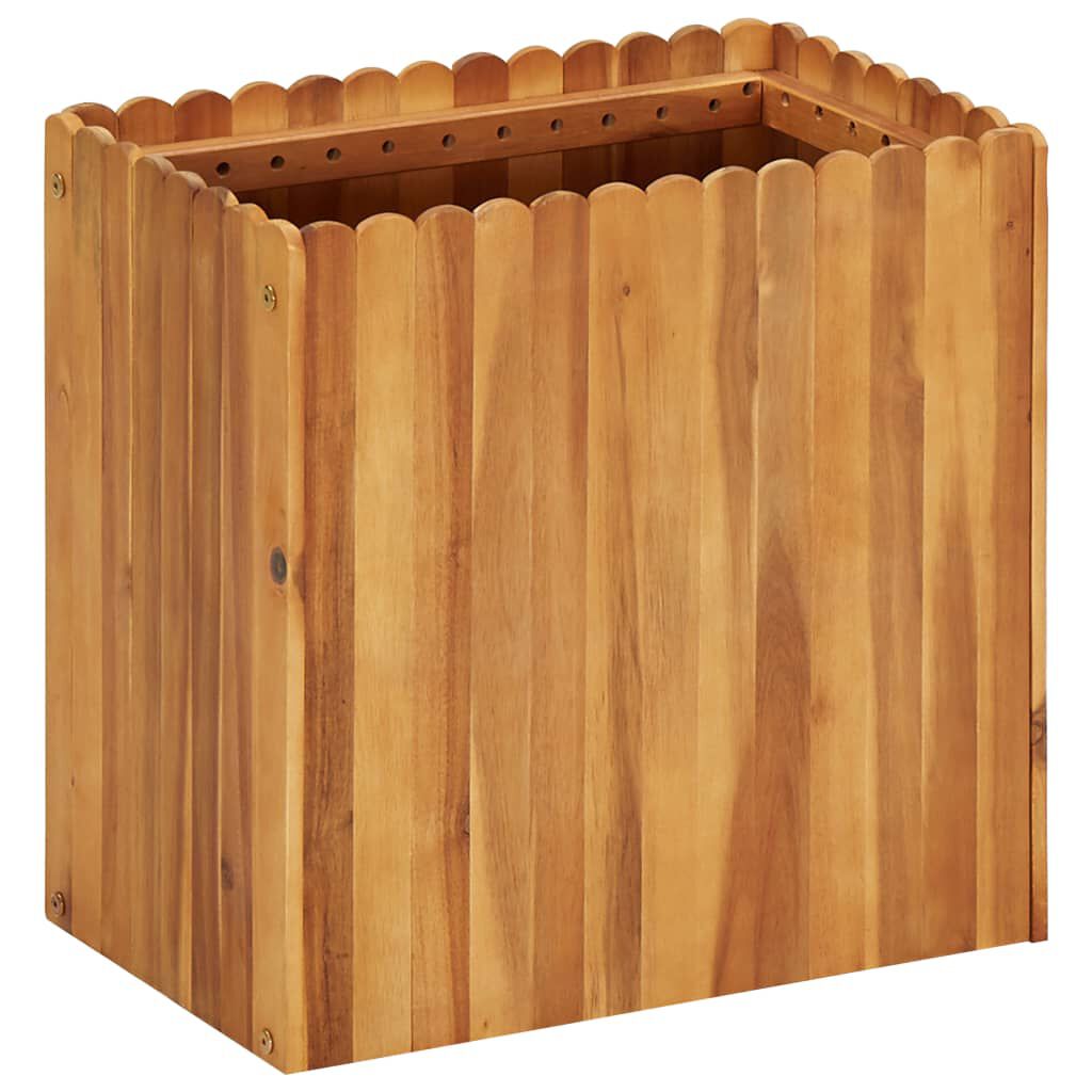 vidaXL Ζαρντινιέρα Υπερυψωμένη 50 x 30 x 50 εκ. από Μασίφ Ξύλο Ακακίας