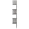 vidaXL Γωνιακή Ραφιέρα Τοίχου Γκρι Sonoma 20x20x127,5 εκ. Επεξερ. Ξύλο