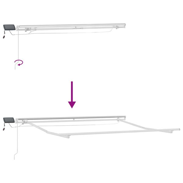 vidaXL Σκηνίτσα Αναδιπλούμενη with Πολύχρωμο 300 x 250 εκ. Ύφασμα