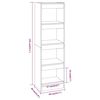 vidaXL Βιβλιοθήκη/Διαχωριστικό Χώρου Γκρι Sonoma 40x30x135 εκ.