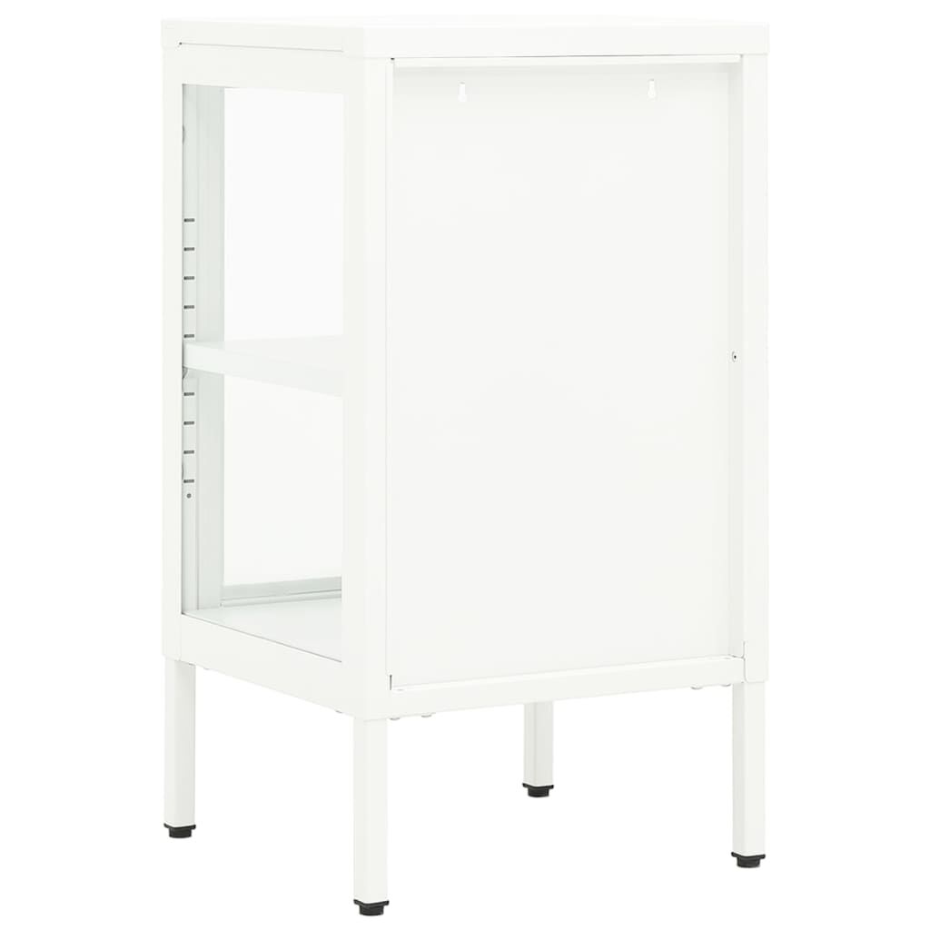 vidaXL Μπουφές 38 x 35 x 70 εκ. Μέταλλο και Γυαλί