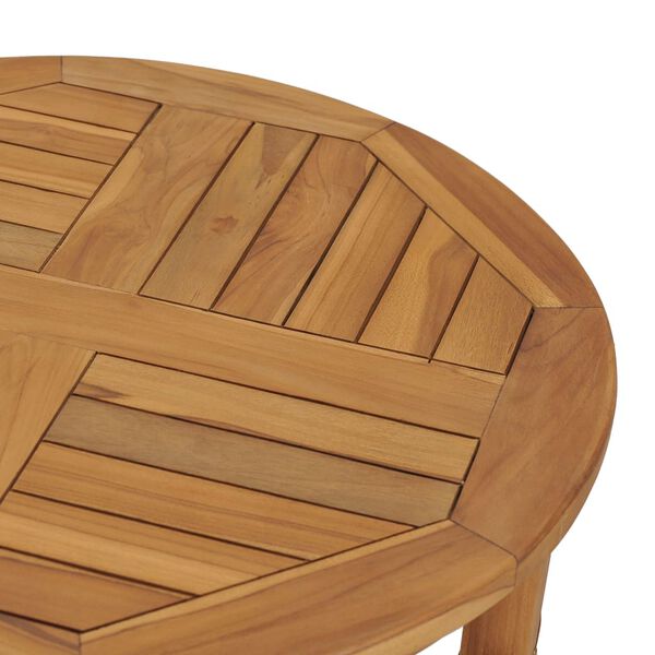 vidaXL Τραπέζι Μπαρ Ø 60 εκ. από Μασίφ Ξύλο Teak