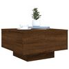 vidaXL Τραπεζάκι Σαλονιού Καφέ Δρυς 55x55x31 εκ. Επεξεργασμ. Ξύλο