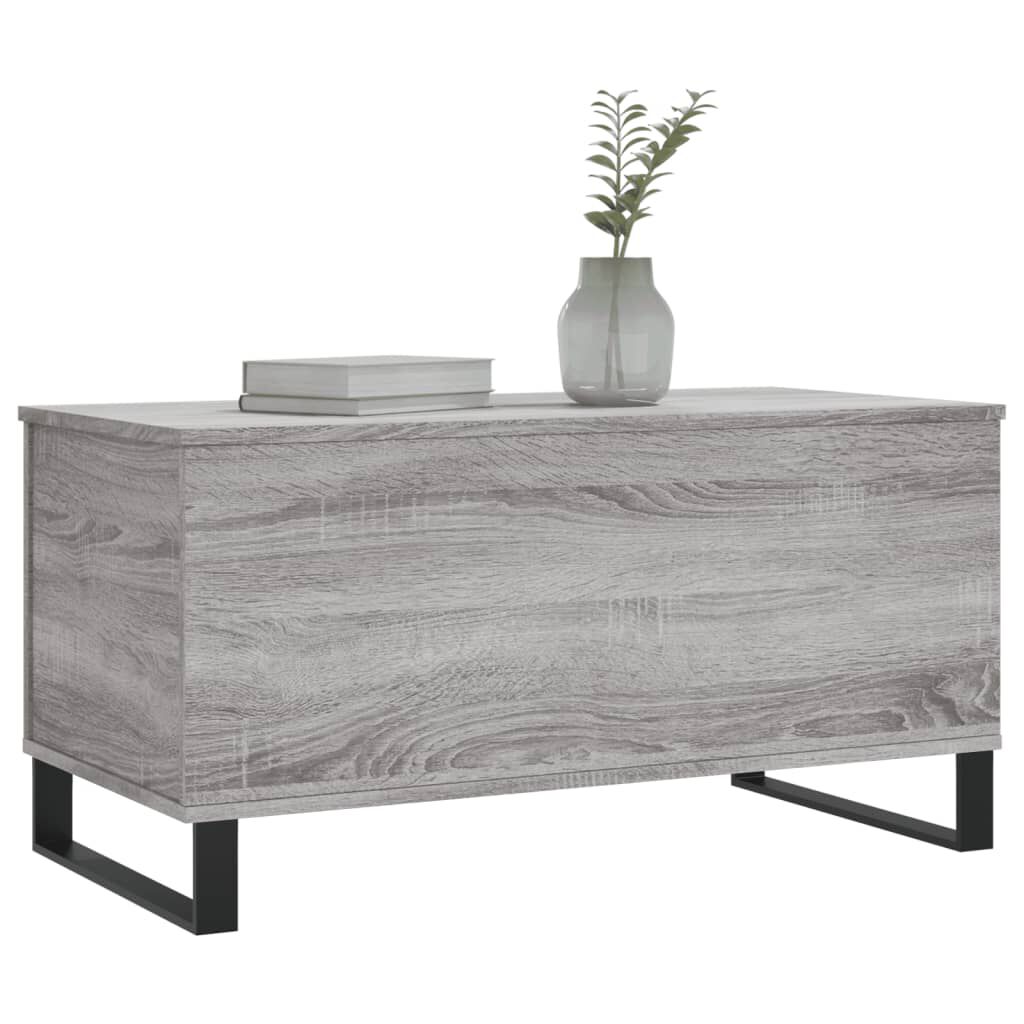 vidaXL Τραπεζάκι Σαλονιού Γκρι Sonoma 90x44,5x45 εκ.Επεξεργασμένο Ξύλο