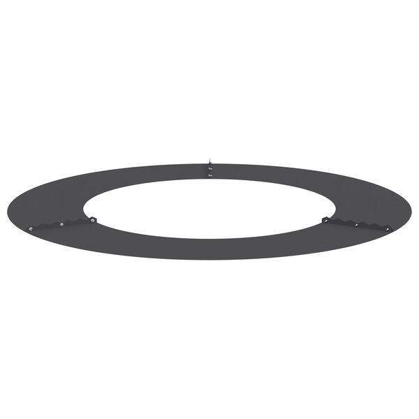 vidaXL Φλατ Δαχτυλίδια Δέντρων 5 pcs Μαύρο Ø50 / 80 εκ. Ατσάλι