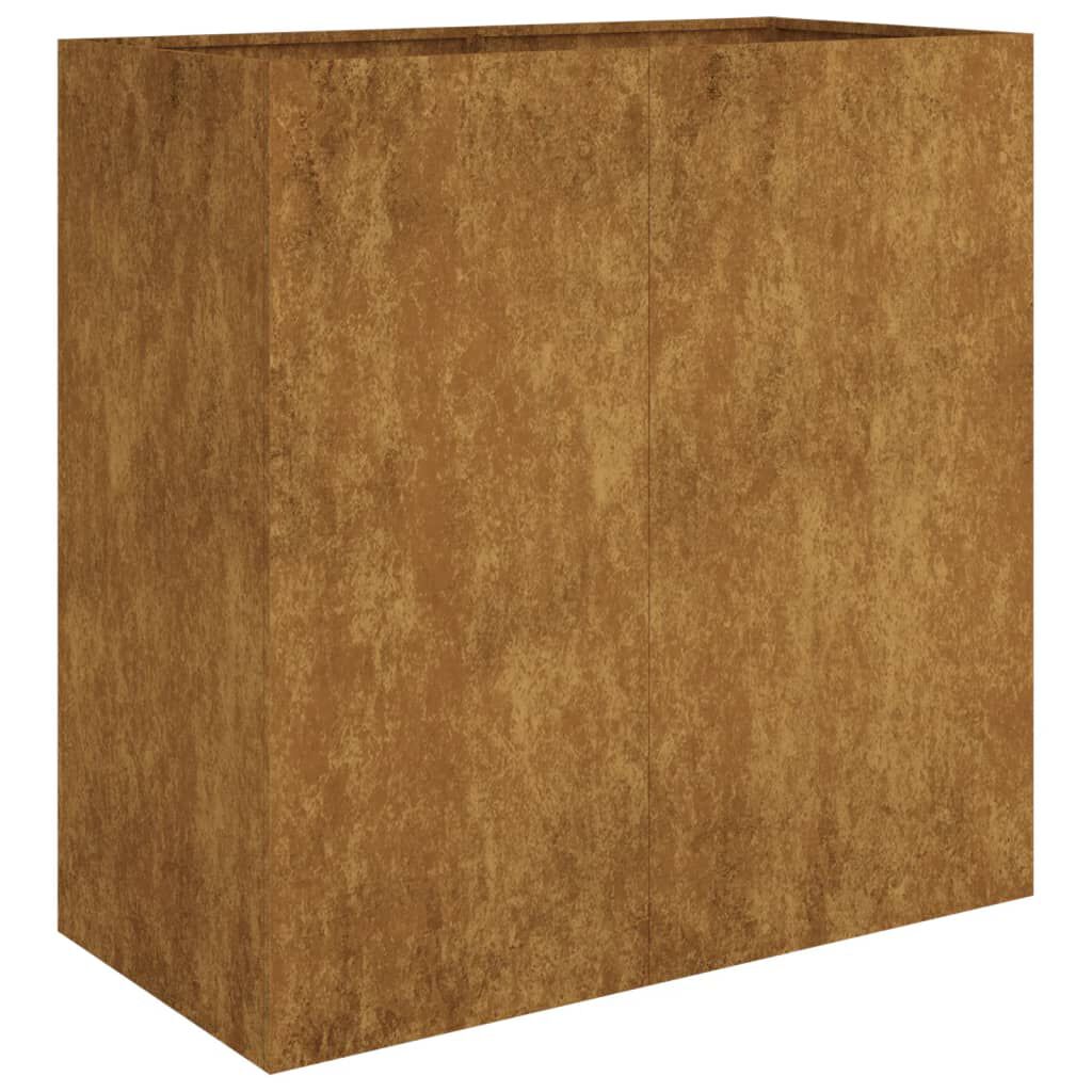 vidaXL Ζαρντινιέρα 40x80x80 εκ. από Ατσάλι Σκληρυθέν στον Αέρα