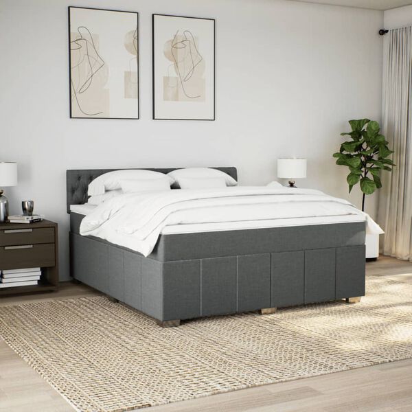 vidaXL &Kappa;&rho;&epsilon;&beta;ά&tau;&iota; Boxspring &mu;&epsilon; &Sigma;&tau;&rho;ώ&mu;&alpha; &Sigma;&kappa;&omicron;ύ&rho;&omicron; &Gamma;&kappa;&rho;&iota; 180x200 &epsilon;&kappa; &Upsilon;&phi;&alpha;&sigma;&mu;ά&tau;&iota;&nu;