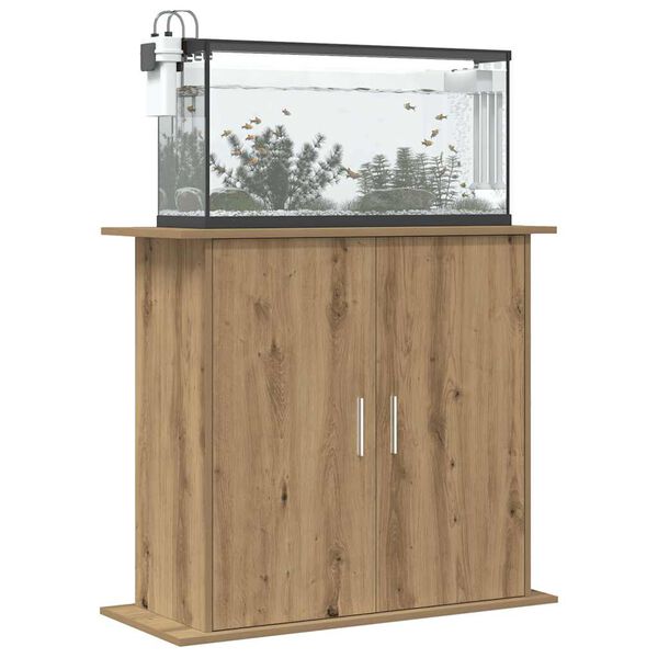 vidaXL Βάση Ενυδρείου τεχνίτης Δρυς 81x36x73 εκ από Επεξεργασμένο Ξύλο