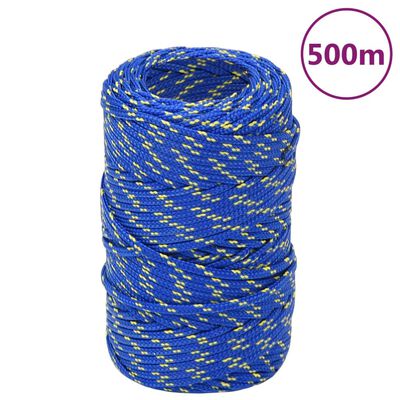 vidaXL Σχοινί Ναυτιλίας Μπλε 2 χιλ. 500 μ. από Πολυπροπυλένιο