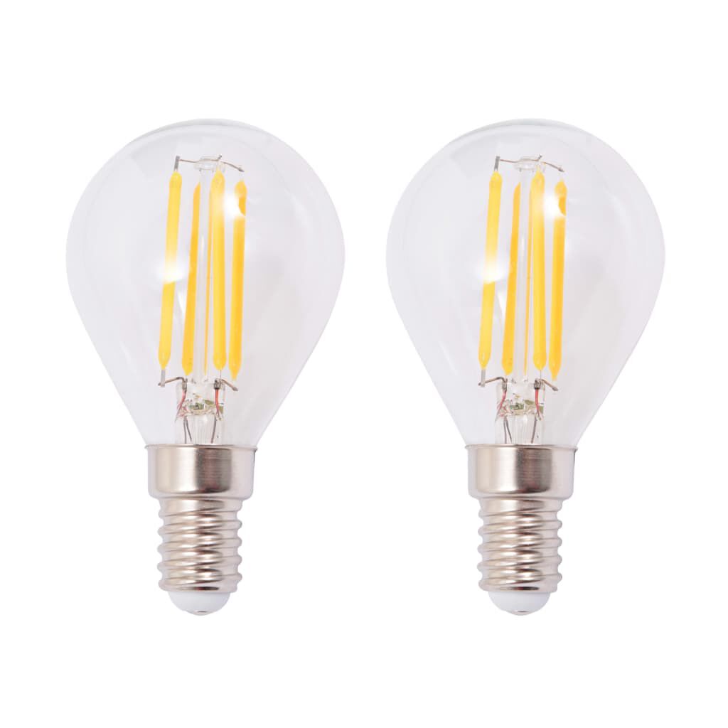 vidaXL Απλίκες Τοίχου 2 τεμ. με 2 Λαμπτήρες LED Filament 8 W