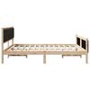 vidaXL Σκελετός Κρεβατιού με κεφαλάρι Μαύρο 180 x 200 cm ύφασμα